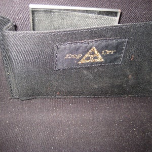 Black patent leather handbag, small black leather crossbody purse, barrel purse, 70s 80s, bags and purses, Emp Orr image 5