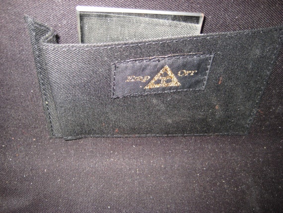 Black patent leather handbag, small black leather… - image 5