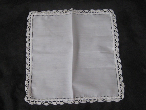 Antique womens handkerchief, collection of two wh… - image 2