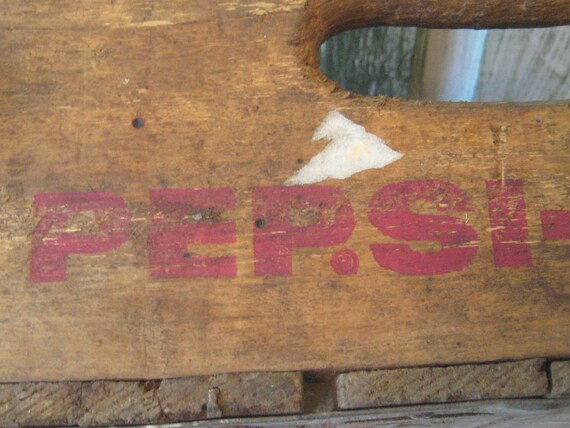 Antique Pepsi Cola wood crate soda pop crate box rustic - Etsy 日本