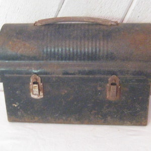 Antique metal lunch box - Etsy 日本