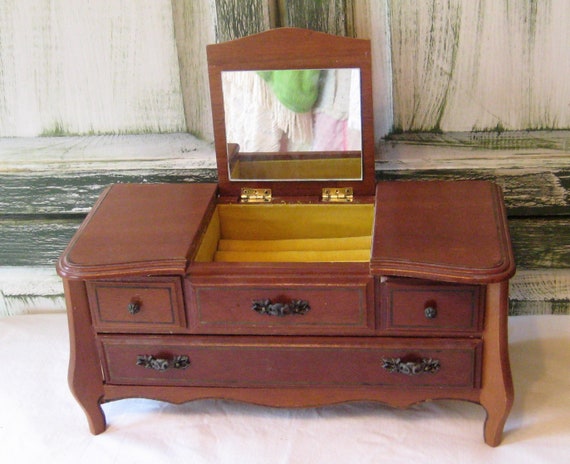 Vintage Music Jewelry Box Wood Jewelry Armoire Jewelry Box -  Canada