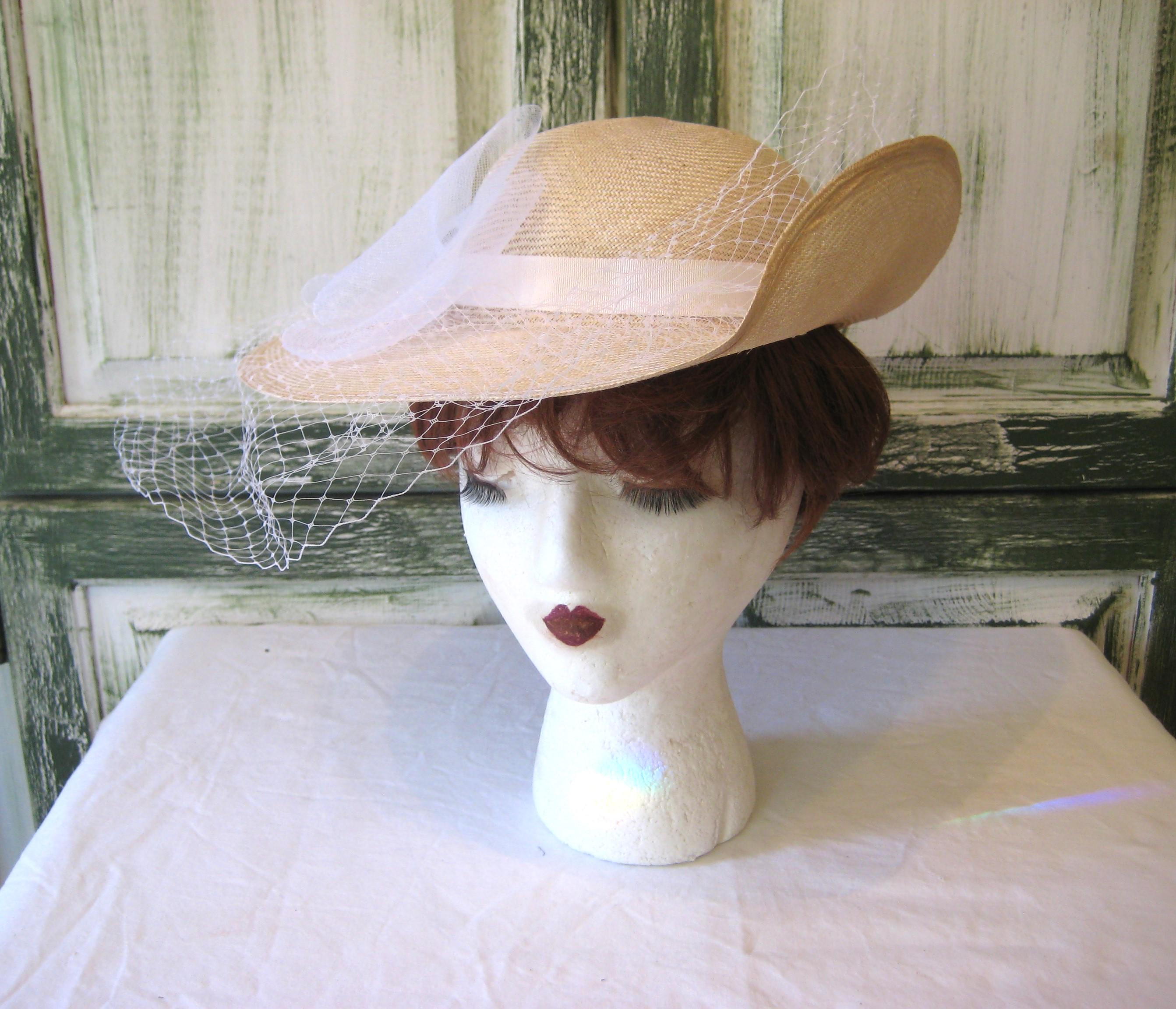 Large Brim Hat Veil - Etsy