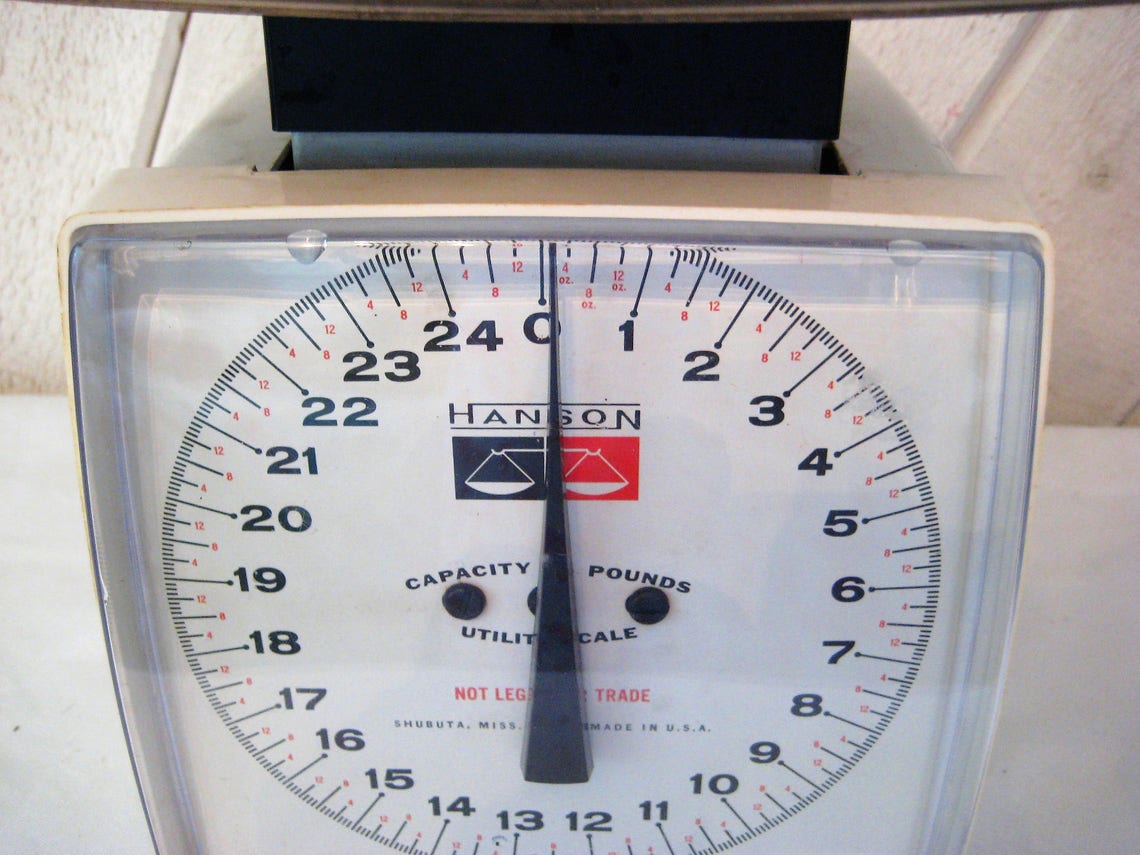 Vintage Kitchen Scales Hanson Scales 1970s Retro Kitchen Etsy