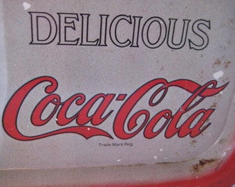 Scarce Drink Delicious Coca Cola 5¢ 12½ inch lithographed clock face 