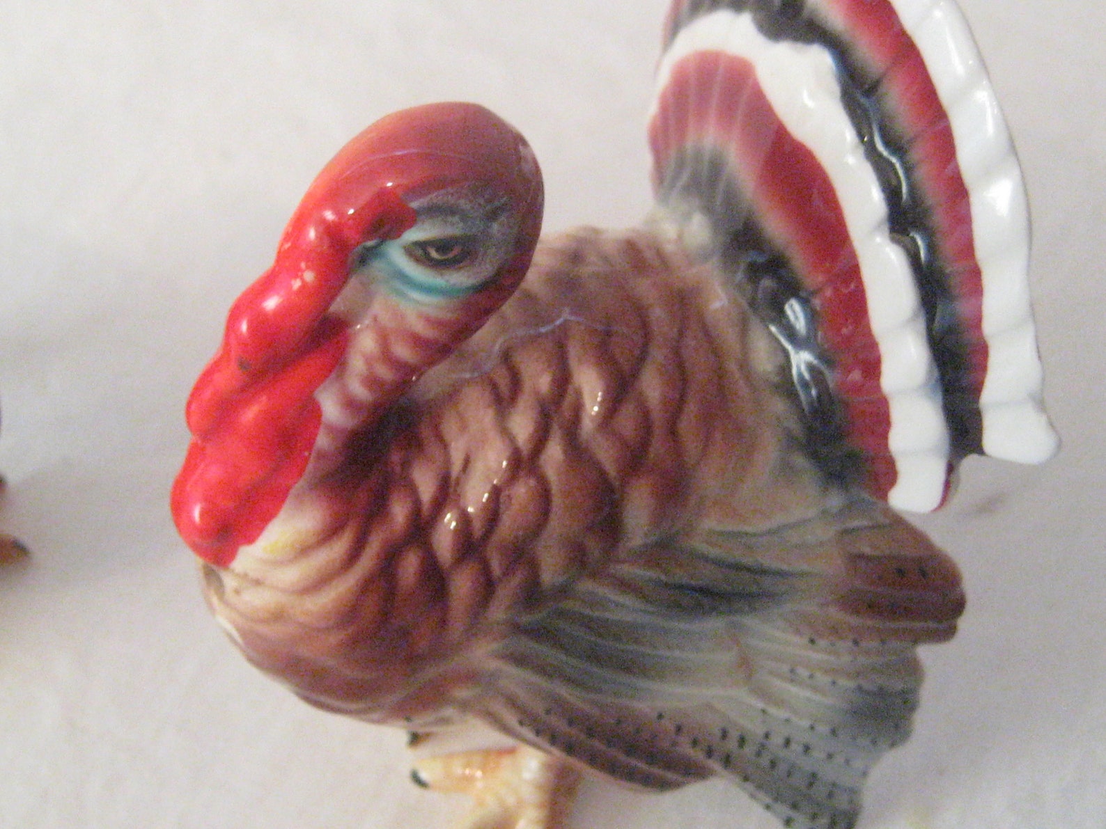 Ceramic Turkey salt and pepper shakers Thanksgiving decor Etsy