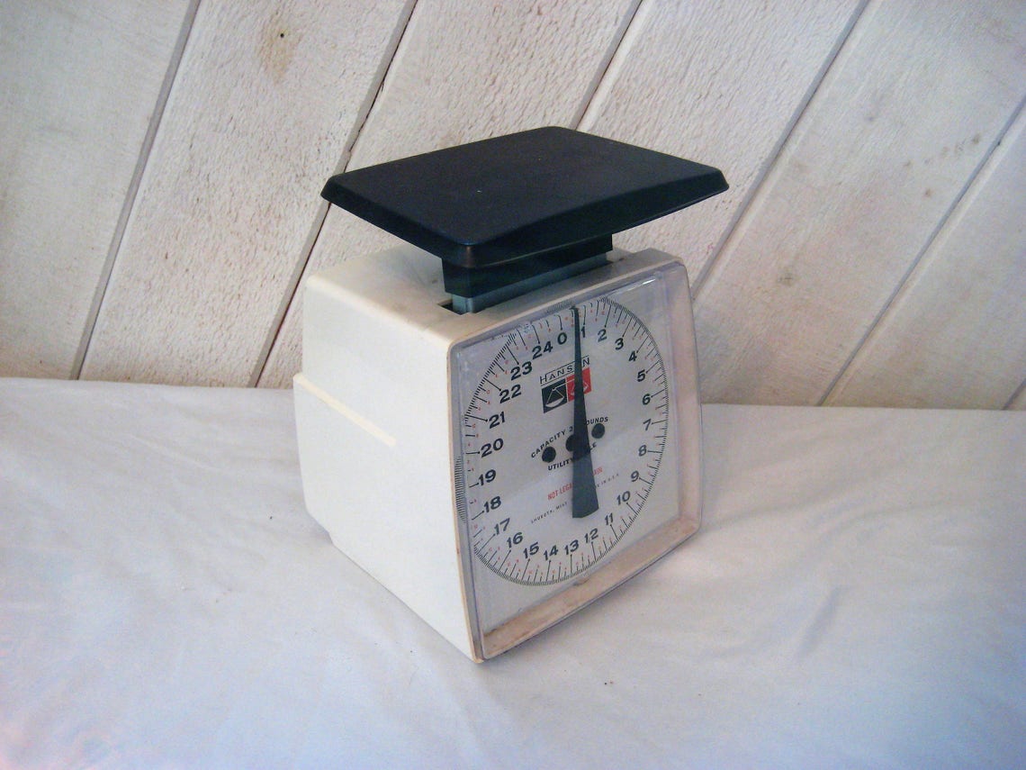 Vintage Kitchen Scales Hanson Scales 1970s Retro Kitchen Etsy
