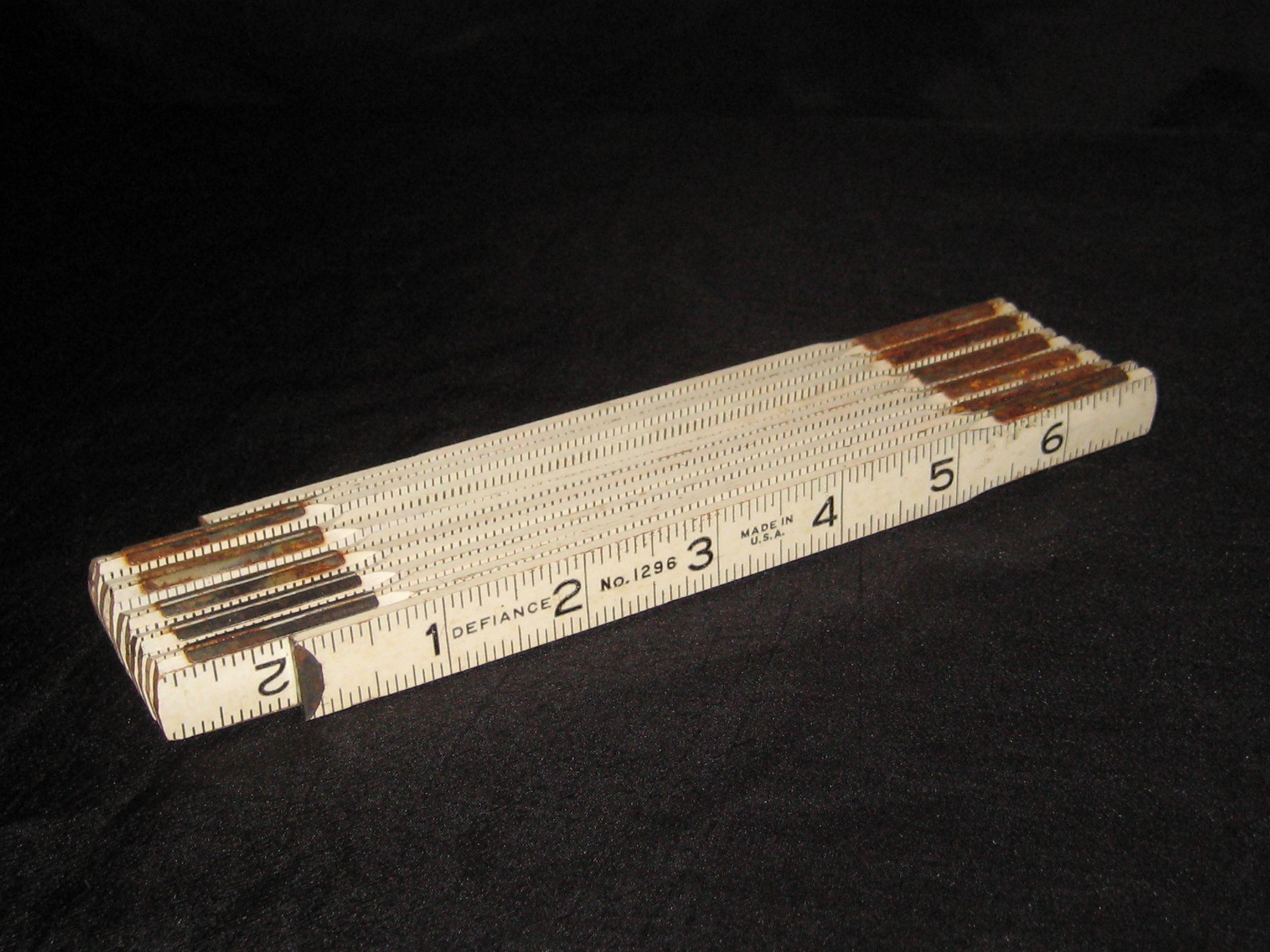 White Wood Folding Ruler, Sliding Ruler, 72 Inches, Rustic Wooden Ruler ...