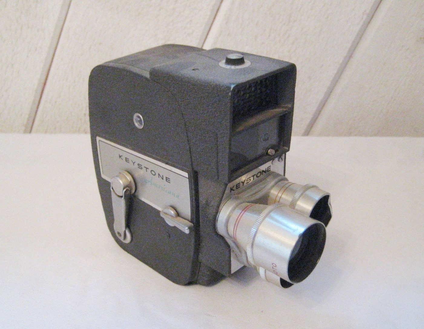 Vintage Keystone movie camera mid century 50s movie camera Vintage Keystone movie camera mid century 50s movie camera
