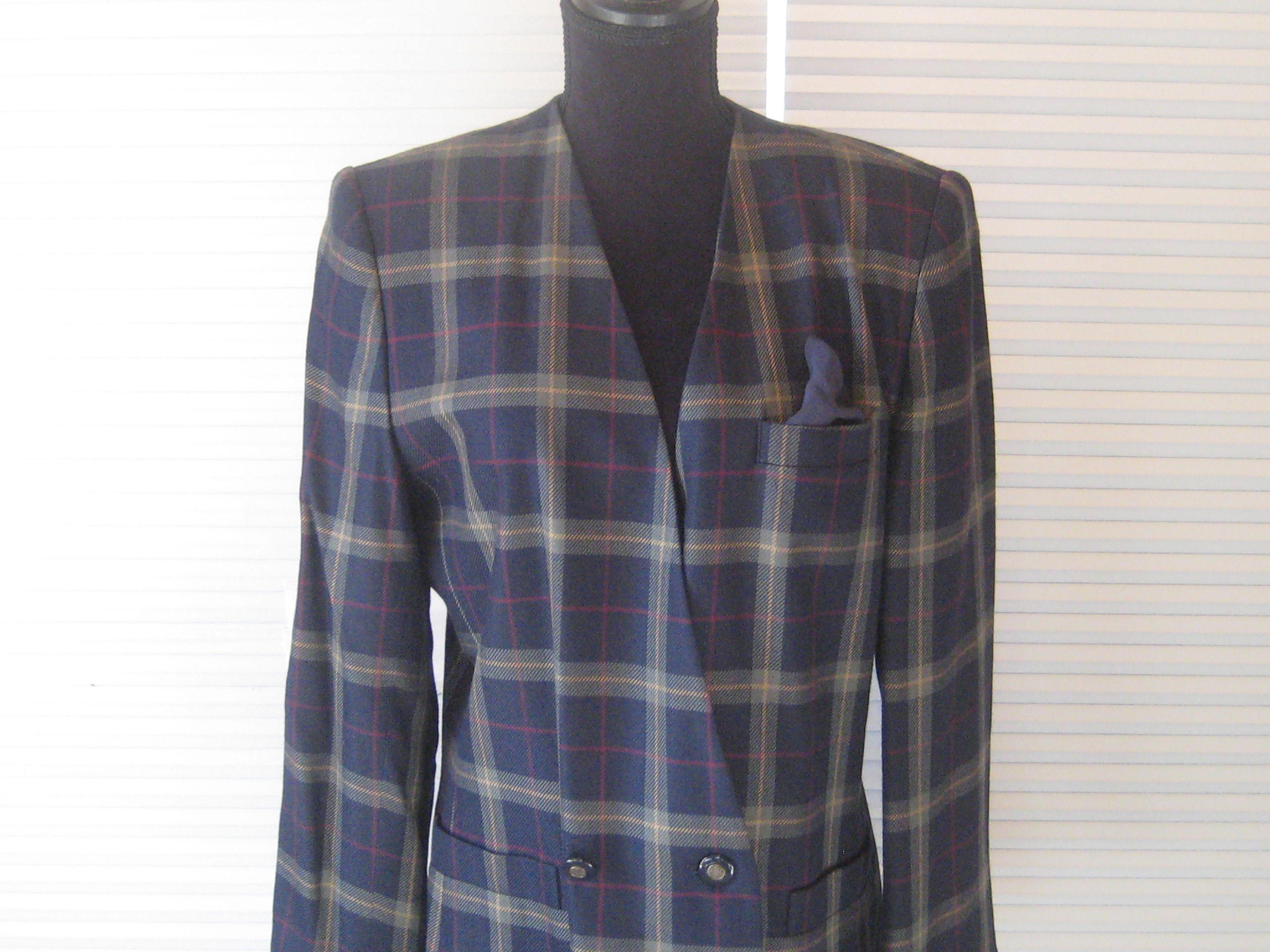 Vintage 80s Double Breasted Suit - Etsy