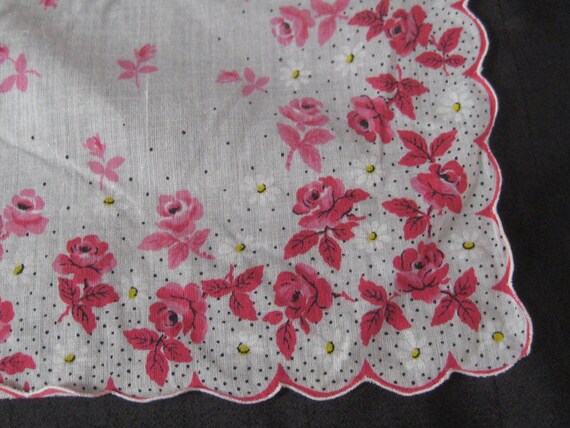 Collection of 3 womens handkerchiefs, pink white … - image 7