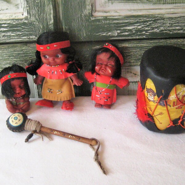 Leather Native American Indian Dolls - Etsy