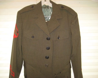 70s military uniform, marine uniform, vintage military uniform