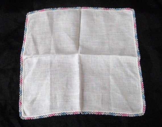 Collection of 3 womens handkerchiefs, pink white … - image 2