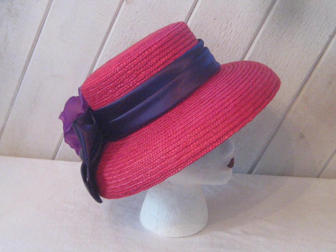 70s Reversible Tulip Hat Beige/Red main image 1