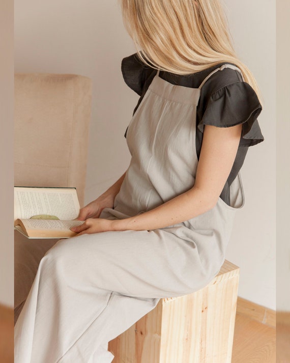 Jumpsuit Jacq in Gray Linen. Urban 