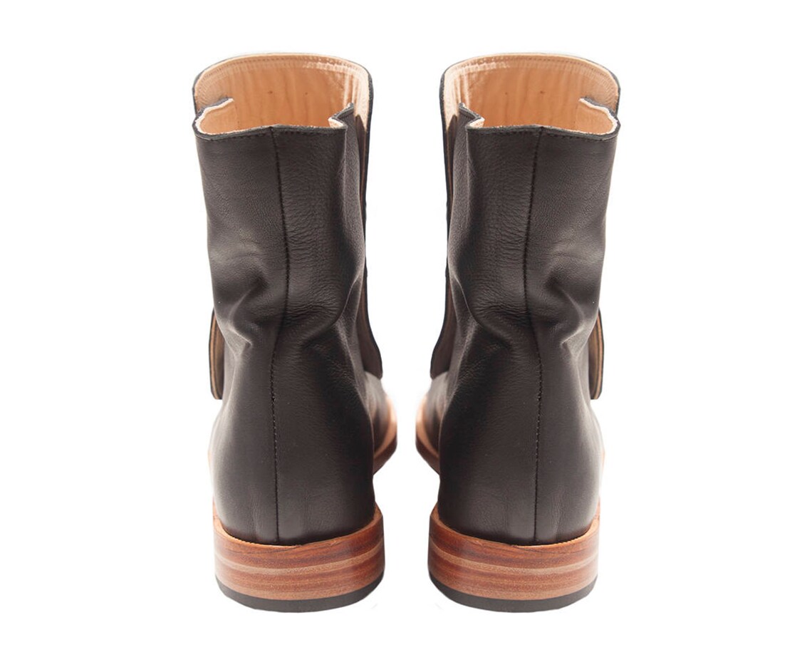 Mamba Black Leather boots Handmade in Argentina Free Etsy