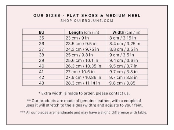 Size 8 womens shoes in centimeters deals