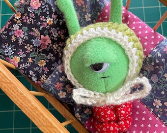 Cyclops Baby | Art Doll | Handmade | Alien | Outer Space