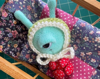 Cyclops Baby | Art Doll | Handmade | Alien | Outer Space
