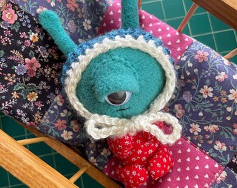 Cyclops Baby | Art Doll | Handmade | Alien | Outer Space