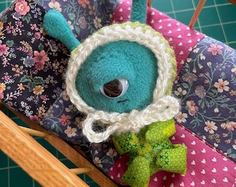 Cyclops Baby | Art Doll | Handmade | Alien | Outer Space