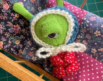 Cyclops Baby | Art Doll | Handmade | Alien | Outer Space