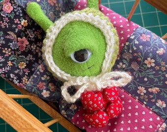 Cyclops Baby | Art Doll | Handmade | Alien | Outer Space