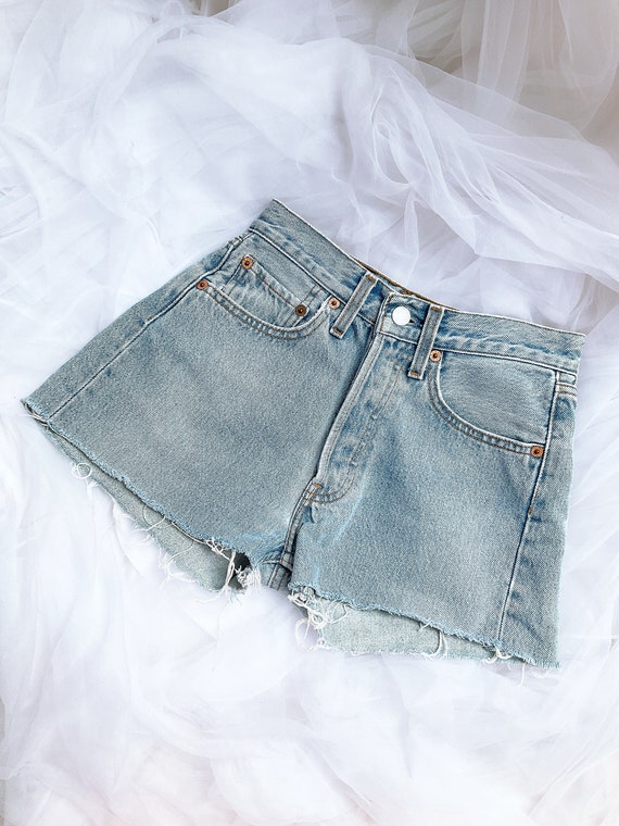Vintage Levi's 501 Cut off Denim 90s Jean Shorts W26 - Etsy