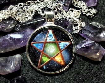 Pentacle Necklace: Pentagram, Witchcraft, Wicca