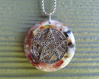 Pentacle Pendant, witchcraft jewelry, wicca, paganism, pentagram