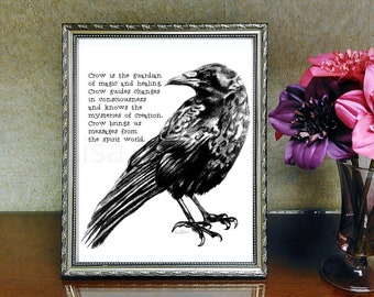 Crow Totem - Etsy Crow Totem - Etsy