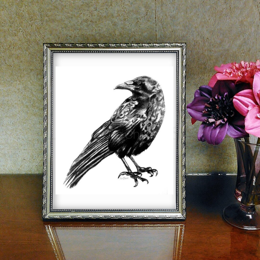 INKJET PRINTED CROW PANTS 