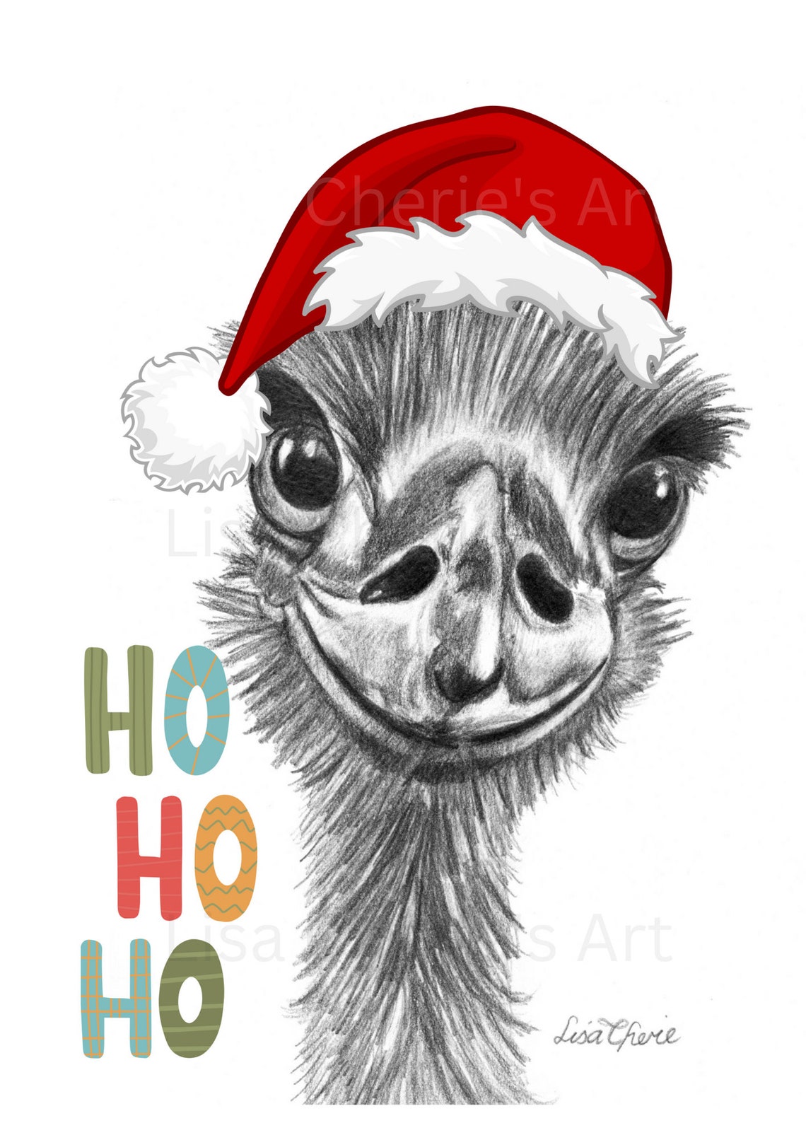 Emu Christmas Cards Blank Inside Handmade Cards Australian Etsy Australia