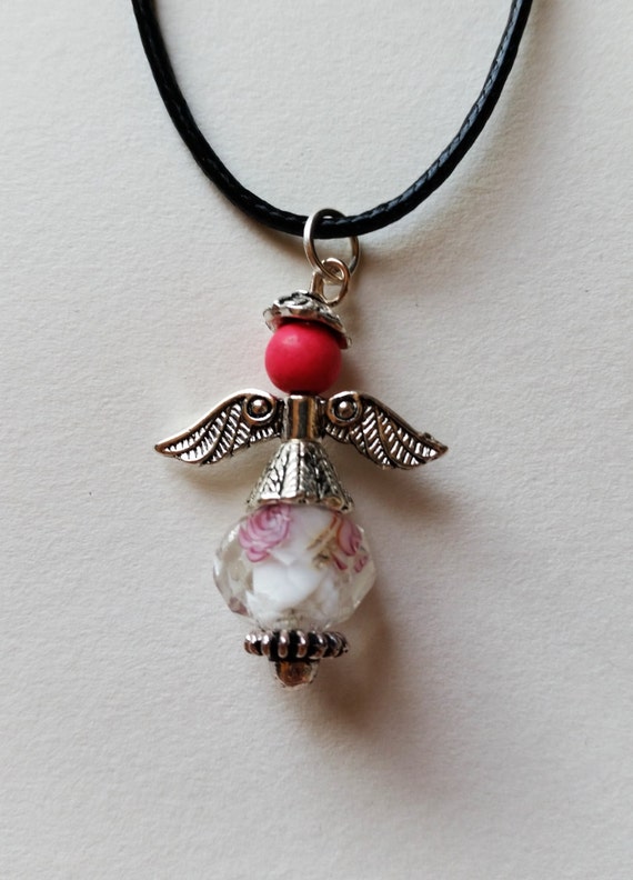 Items similar to Angel Necklace + Free Shipping, Angel Jewelry, Angel