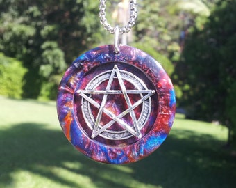 Pentacle Pendant, witchcraft jewelry, wicca, paganism