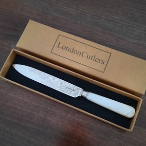 Small Sterling Silver Cake Server with Mother of Pearl handle, Birm 1864, Solid Silver Server in Mint Condition, Great Gifts for Cake Lovers