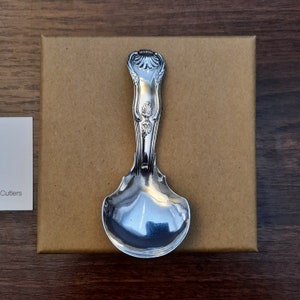 Sterling Silver Tea Caddy Spoon Birmingham 1843 Great Gift Ideas for Tea Connoisseurs Silver Spoon 17.9 grams of Antique Victorian Silver