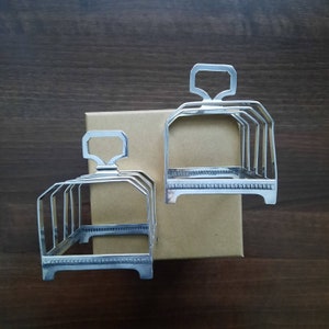 Pair of Sterling Silver Toast Racks Sheffield 1926 Weighing 160 Grams 80g each, Toast Organizers, A bit Wonky, LondonCutlers Gifts