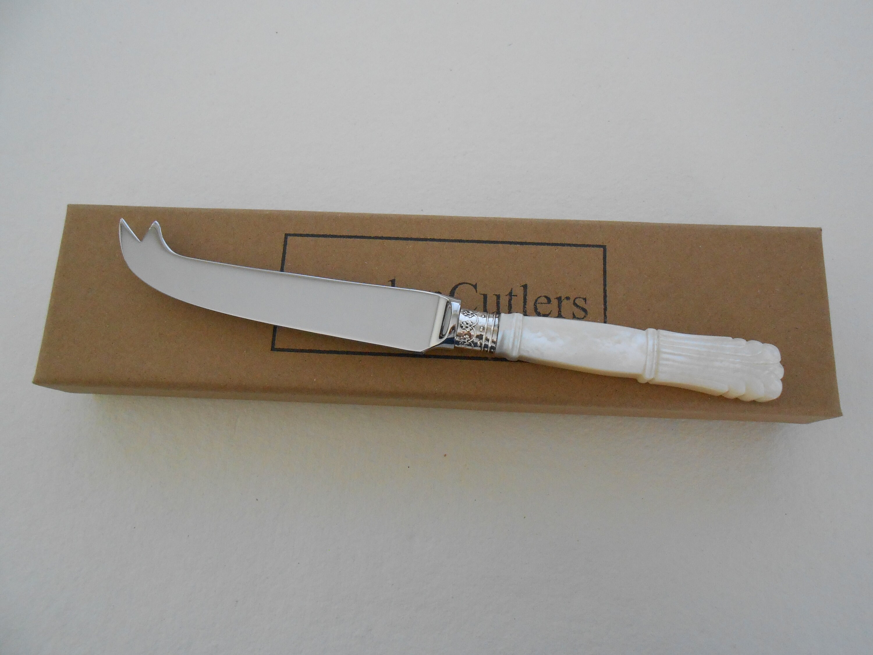 Cheese Knife with Carved Mother of Pearl Albany Handle Etsy