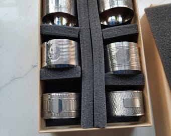 ヴィンテージ スターリングシルバー ナプキンリングセット - Etsy 日本