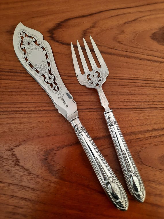 Fantastic Wedding Cake Serving Set ,sterling Silver, Sheffield