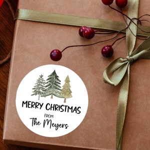 Etiquettes cadeaux personnalisées pour les fêtes - Etiquettes cadeaux de Noël - Etiquettes cadeaux de Noël - Étiquettes cadeaux personnalisées pour aller et venir - Stickers pour cartes de Noël