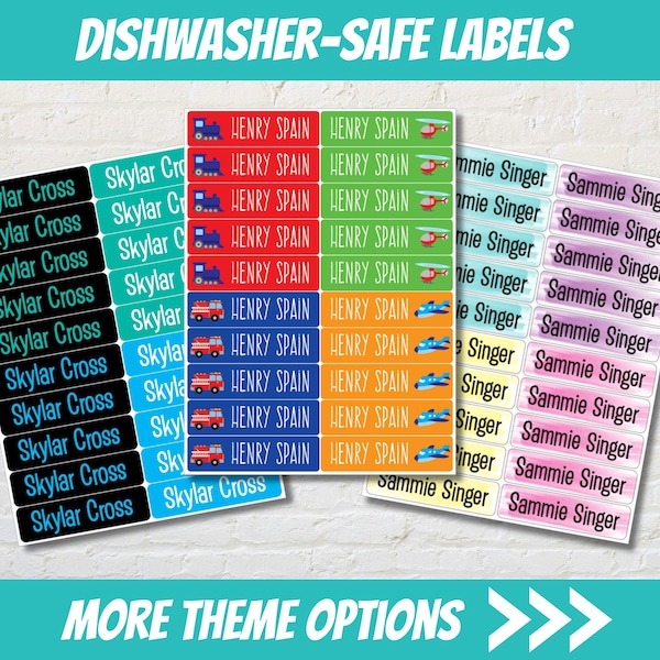 Daycare Labels - Waterproof Name Labels - Baby Bottle Labels - School Supply Labels - Waterproof and Dishwasher Safe