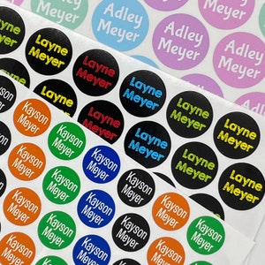 Personalized, Waterproof, Dishwasher-safe, Round Name Labels - Pacifier Labels - Pick Your Theme