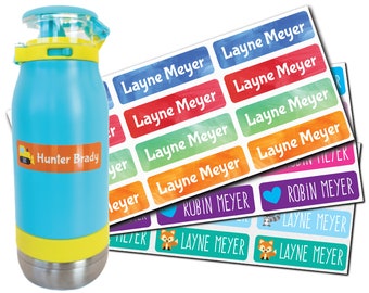 Daycare Labels - Dishwasher Safe Labels - Personalized Name Labels for Daycare - School Supply Labels  - Baby Bottle Labels -Pick Your Theme