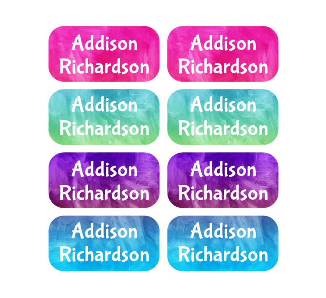 Waterproof Name Labels, Clothing Tag Labels, Camp Labels, Laundry Tag ...