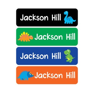 Waterproof Daycare Labels - Dishwasher Safe, Dinosaur, Great for daycare, preschool, and school - Dinosaurs