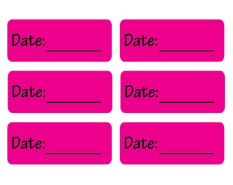 208 Removable Date Labels