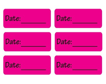 208 Removable Date Labels